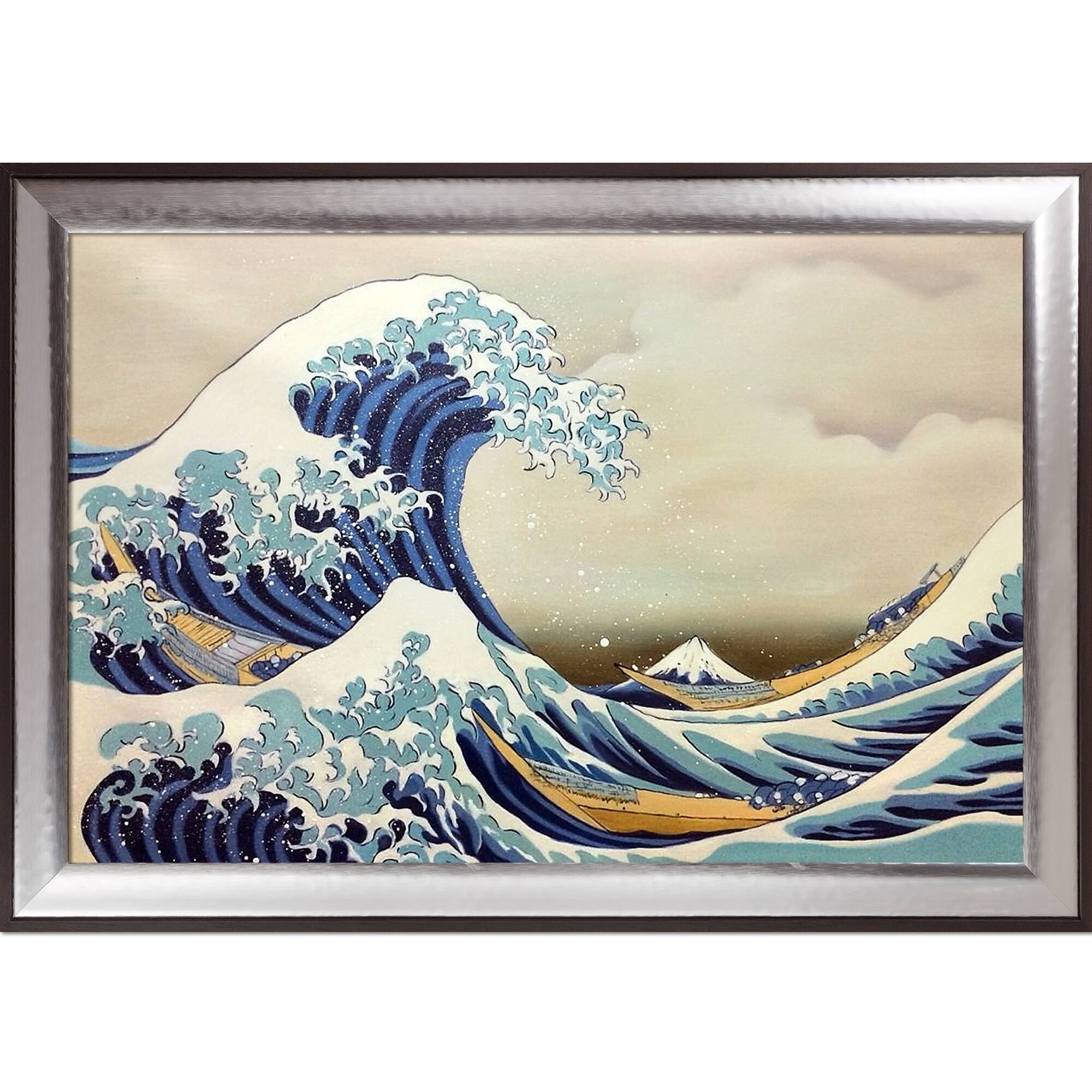 La Pastiche The Great Wave off Kanagawa by Katsushika Hokusai w/ Steel ...