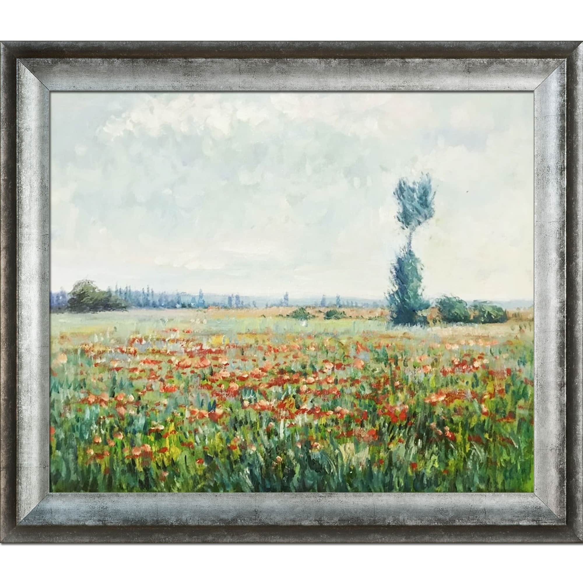La Pastiche The Fields of Poppies by Claude Monet with Silver Athenian ...