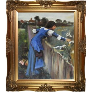 La Pastiche The Flower Picker by John William Waterhouse with Gold ...