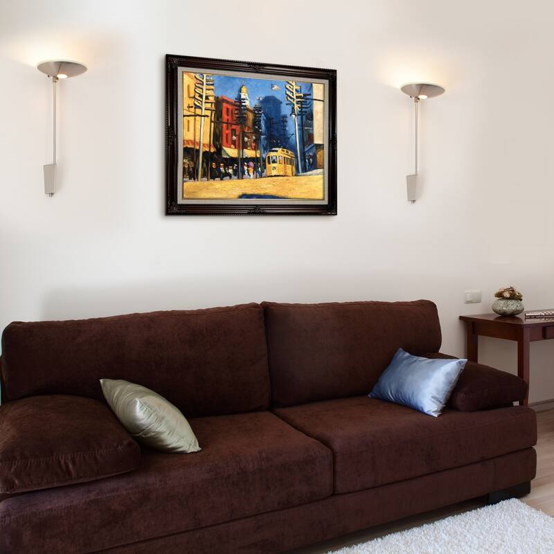 La Pastiche Yonkers, 1916 by Edward Hopper with Cherry and Gold Vintage