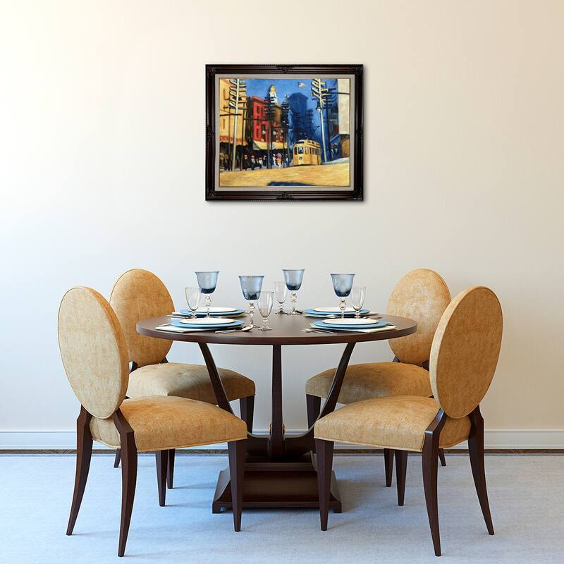 La Pastiche Yonkers, 1916 by Edward Hopper with Cherry and Gold Vintage