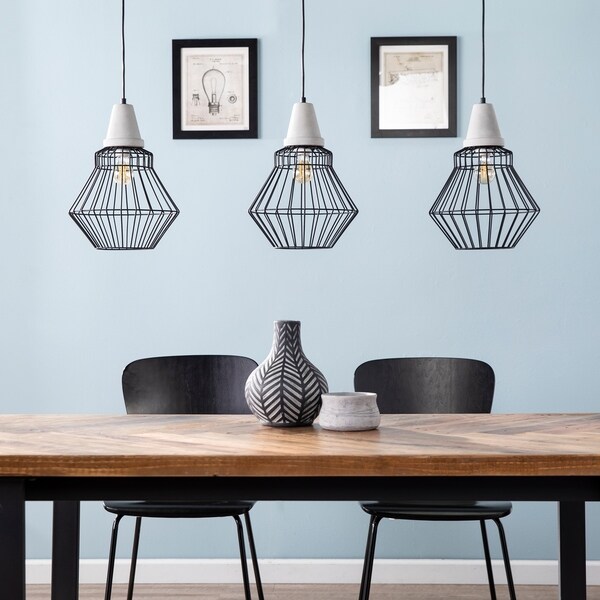 Carson Carrington Brosley Contemporary Black Metal Pendant Light