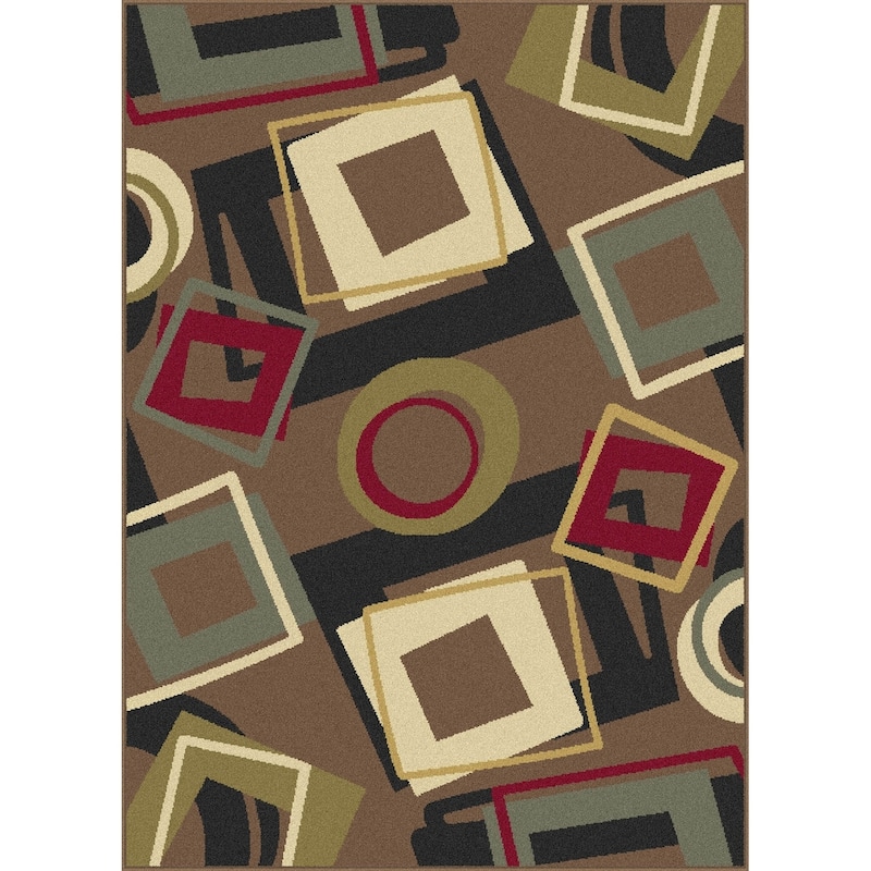 Laguna Contemporary Squares Area Rug