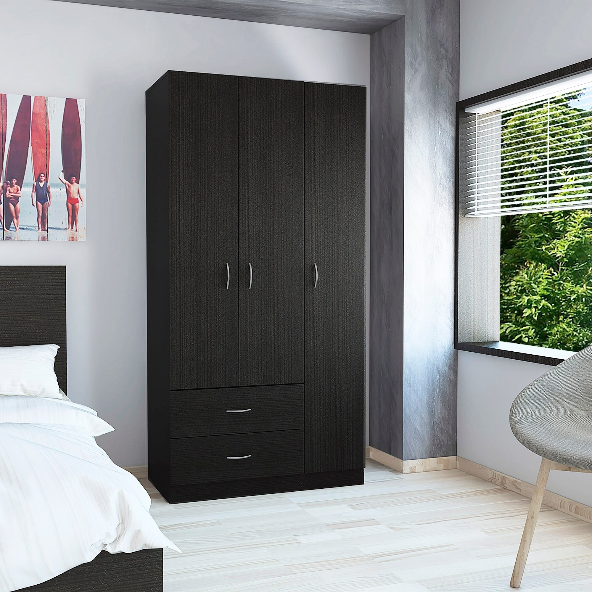 Shop Strick Bolton Troxell 3 Door Armoire Free Shipping Today