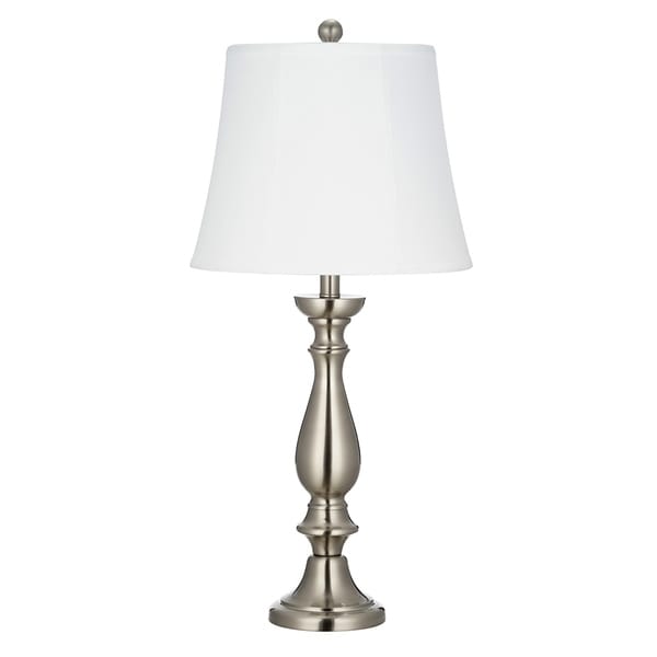 brushed nickel bedside lamps