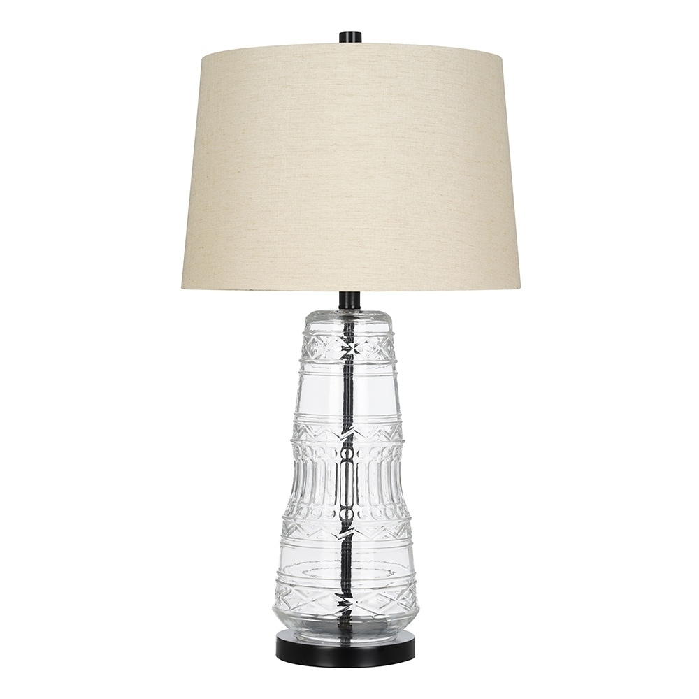 large clear glass table lamps