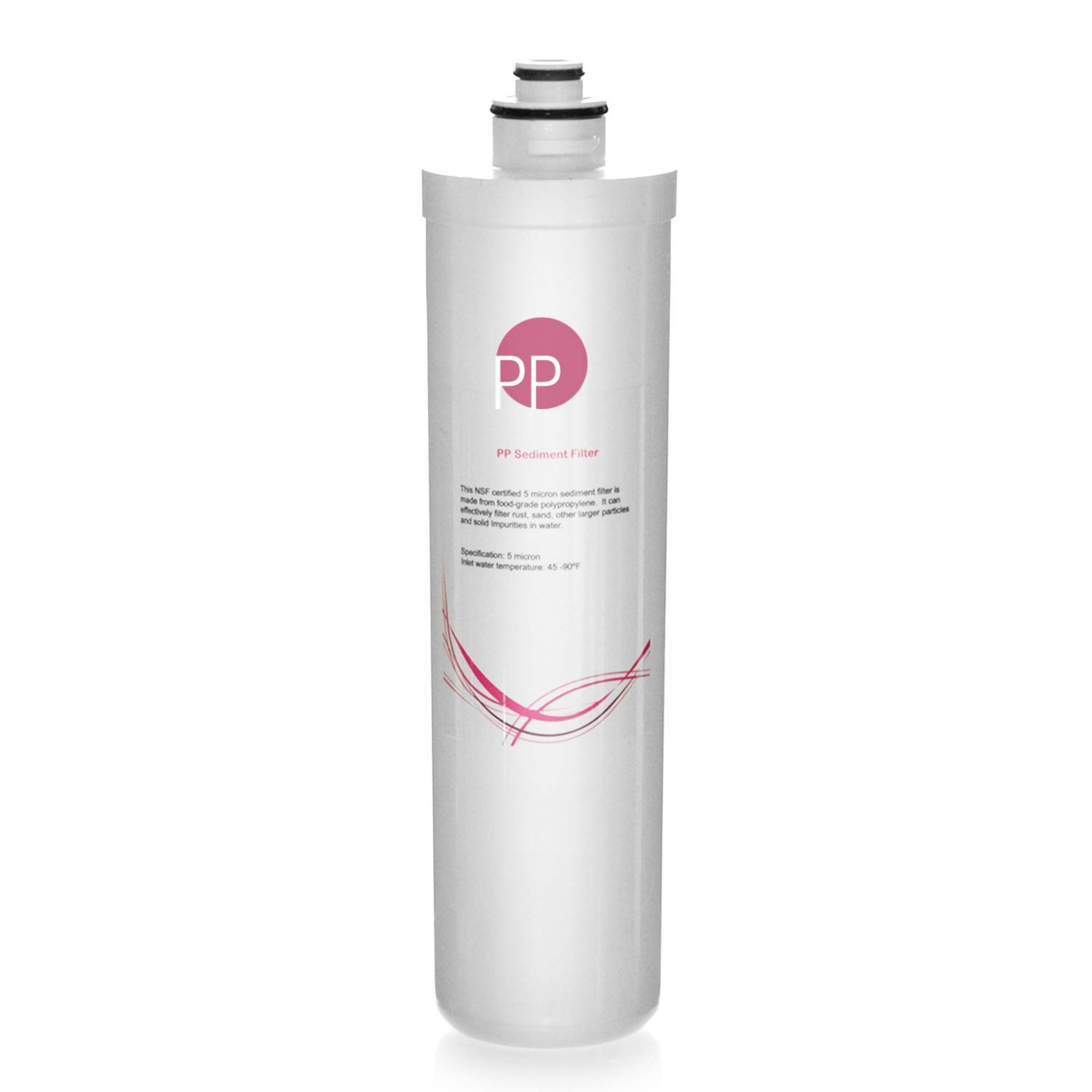 iSpring QuickChange 5 micron Sediment Filter, fits CUA4, White On