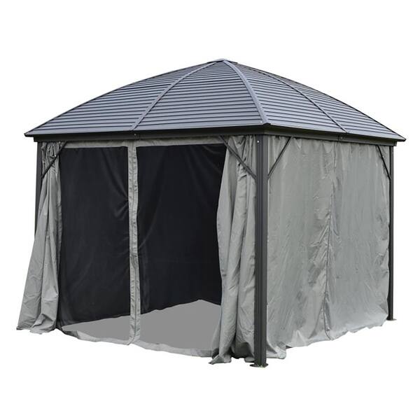 Shop Aleko Uv Protective Polyester Curtain Panels For Hardtop