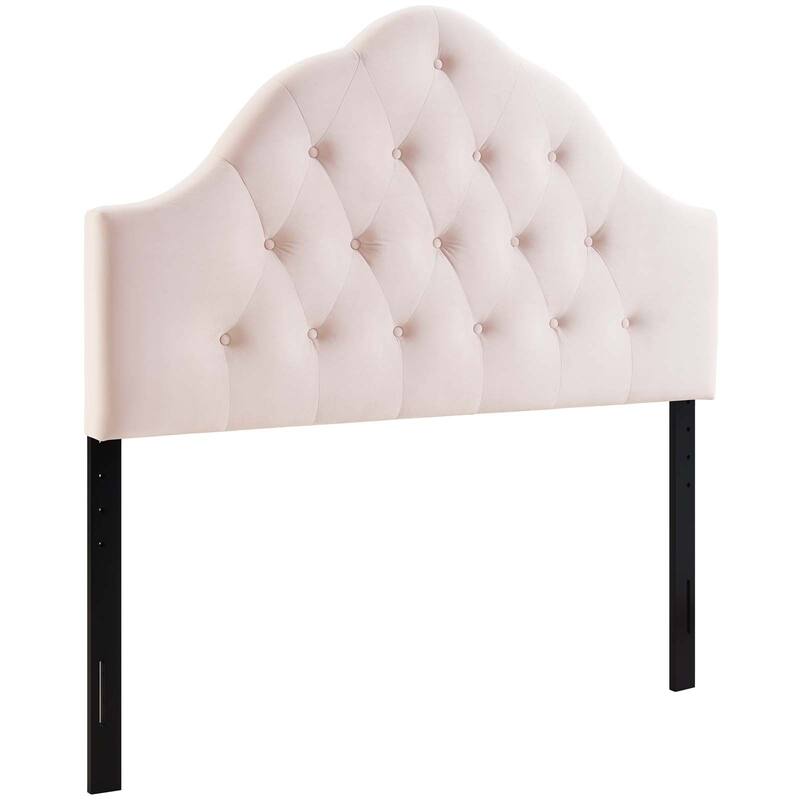 Carson Carrington Labbsand Twin Diamond Tufted Velvet Headboard