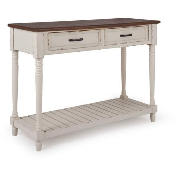 Nice overstock console tables The Gray Barn Riverlands Antique White Console Table Overstock 28494688