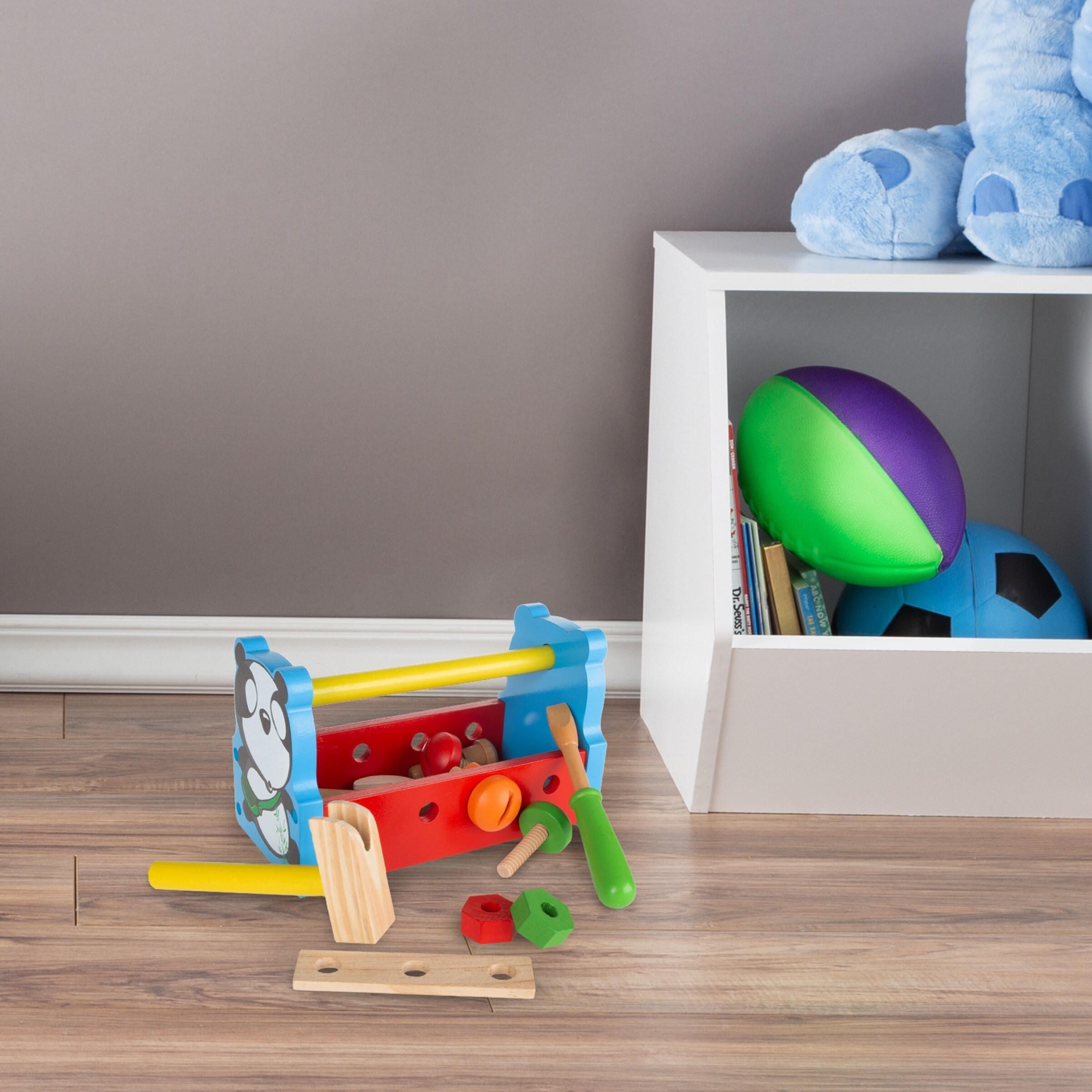 wooden tool box for toddlers