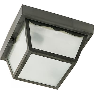 2-Light Poly Carport Flush