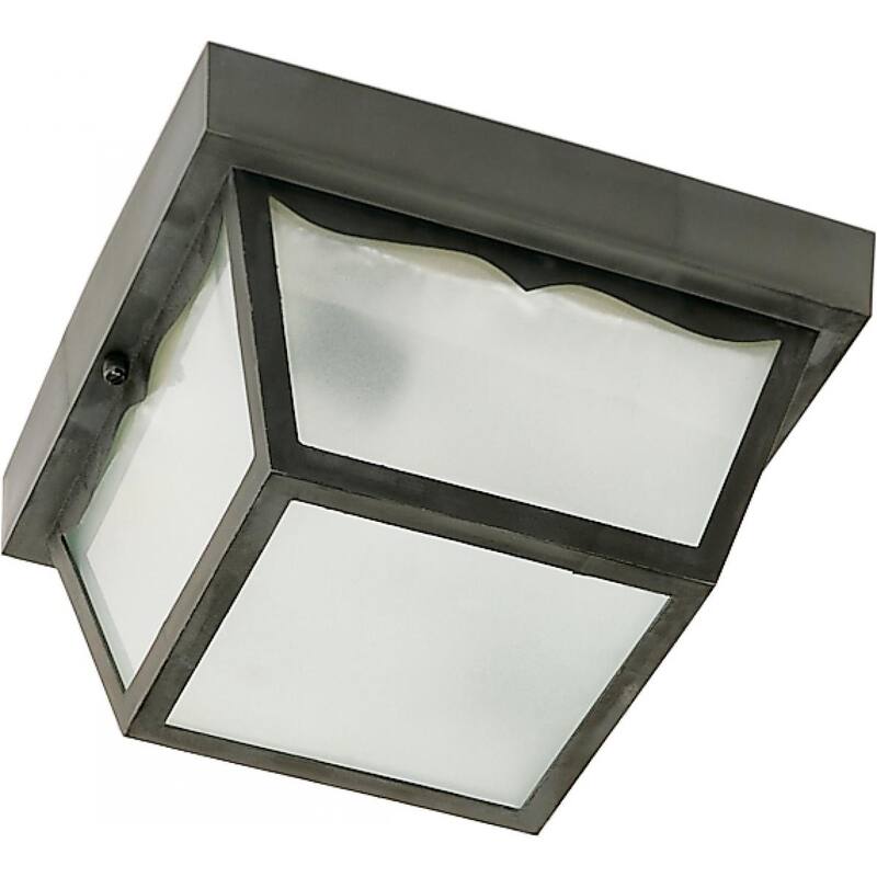 1-Light 8 In. Poly Carport Flush