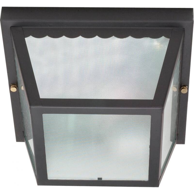 2-Light 10 In. Carport Flush Fixture