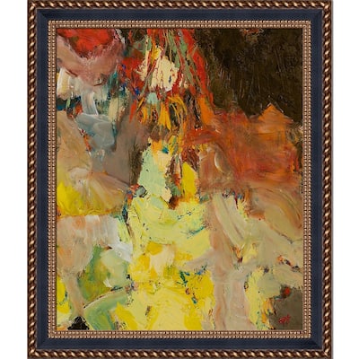 ArtistBe After the Ball by Allan P. Friedlander w/ Black and Gold Verona Braid Frame Canvas Wall Art, 28.75" x 24.75"