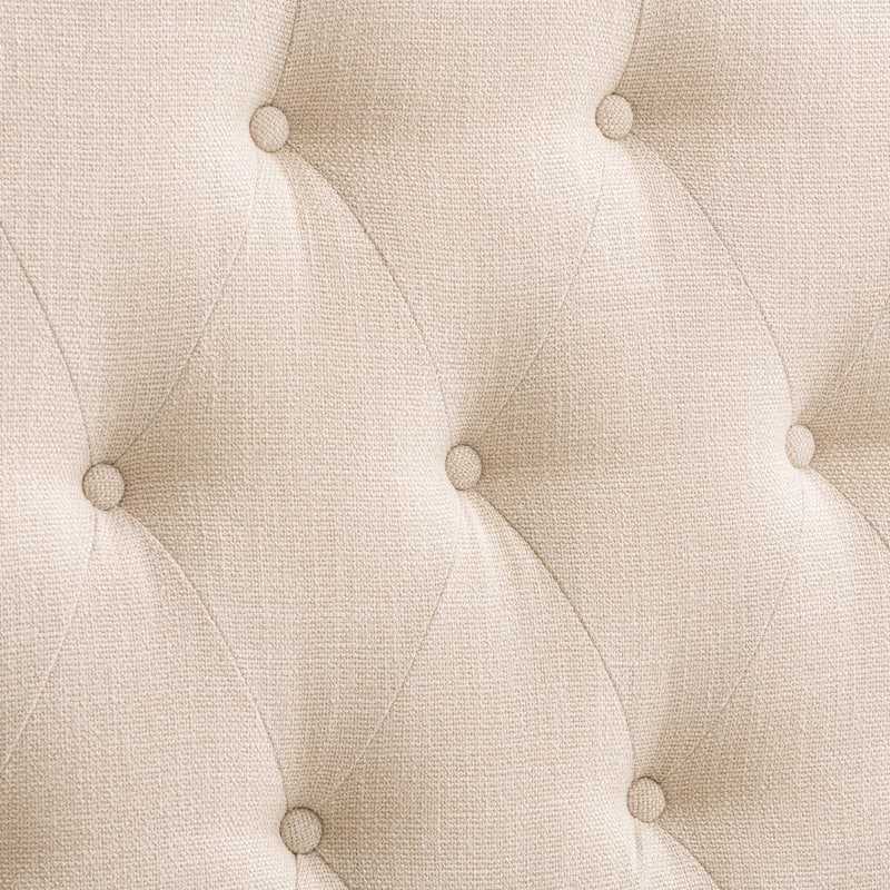 CorLiving Calera Diamond Tufted Fabric Arched Panel Headboard - Twin