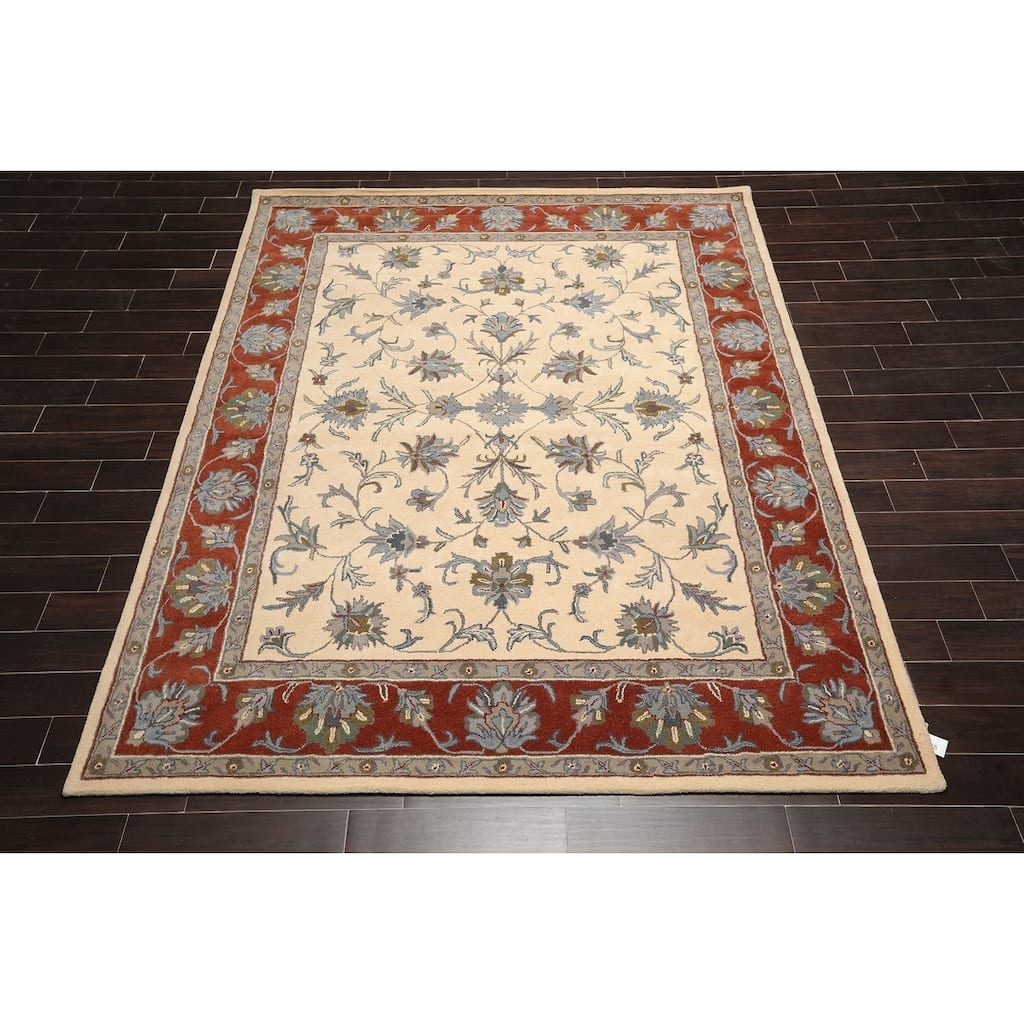 Oriental Area Rug Hand Tufted Wool Traditional (8'x10') - 8' x 10'