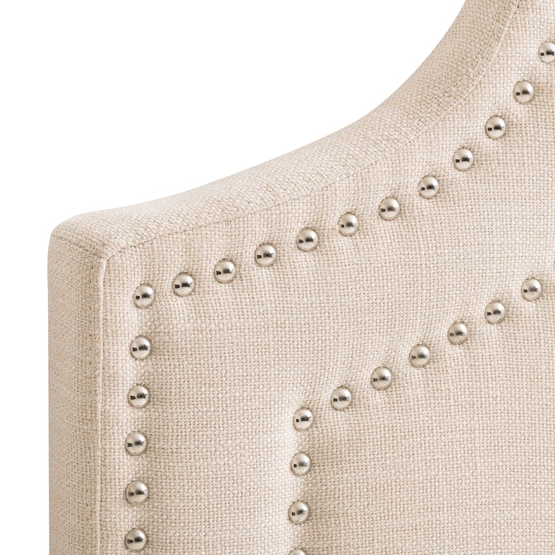 CorLiving Aspen Crown Silhouette Headboard with Button Tufting - Full/Double