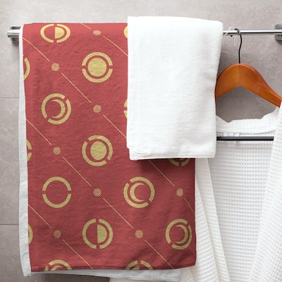 Two Color Moon Phases Bath Towel - 30 x 60