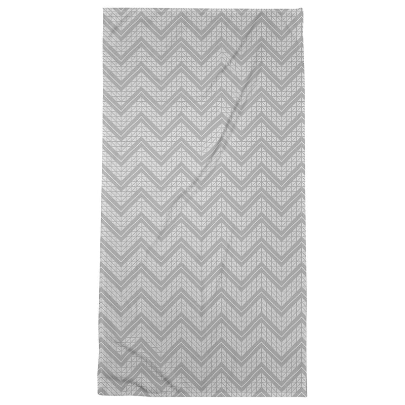 Classic Hand Drawn Chevron Pattern Beach Towel - 36 x 72