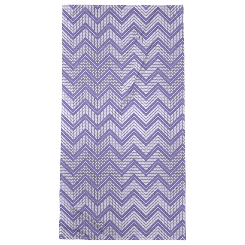 Classic Hand Drawn Chevron Pattern Beach Towel - 36 x 72