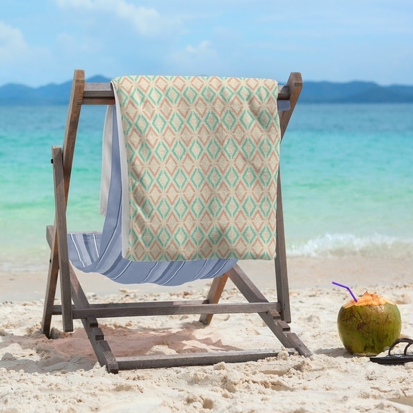 Full Color Arrow Diamonds Beach Towel - 36 x 72