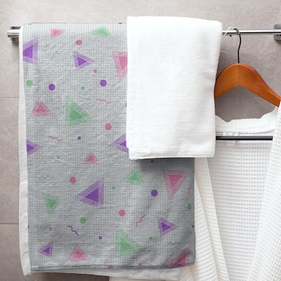 90's Retro Pattern Bath Towel - 30 x 60