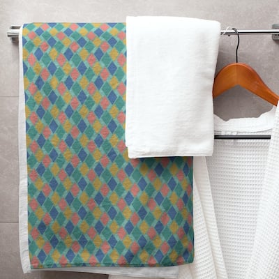 Retro Diamonds Bath Towel - 30 x 60