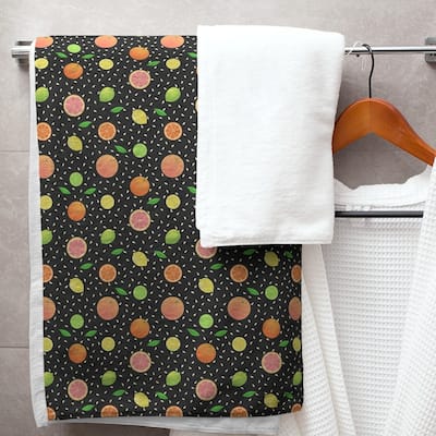Porch & Den Beryl Citrus Fruit Pattern Bath Towel - 30 x 60