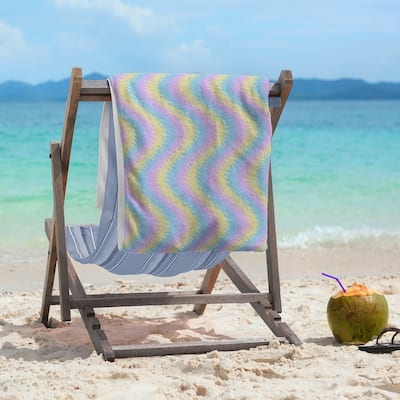 Wavy Stripes Beach Towel - 36 x 72