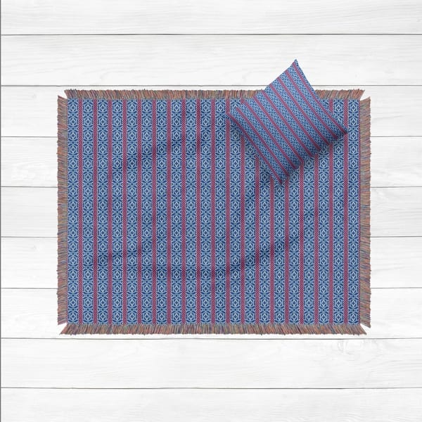 Jail Bird Dressing Room Luxury Cotton Woven Throw by Amrita Sen - Bed ...