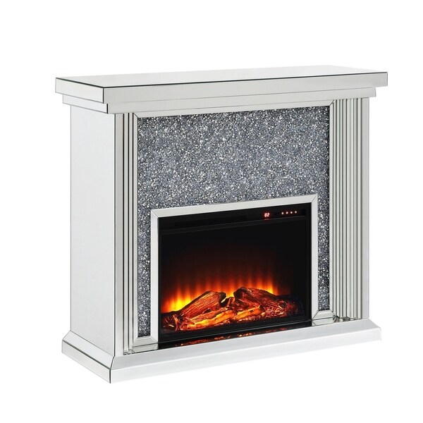 Electric Fireplace With Crystals