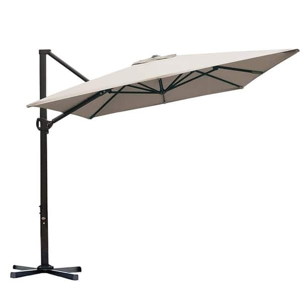 Shop Black Friday Deals On Acapulco 8x10 Foot Offset Cantilever Patio Umbrella With Cross Base By Havenside Home Overstock 28501224