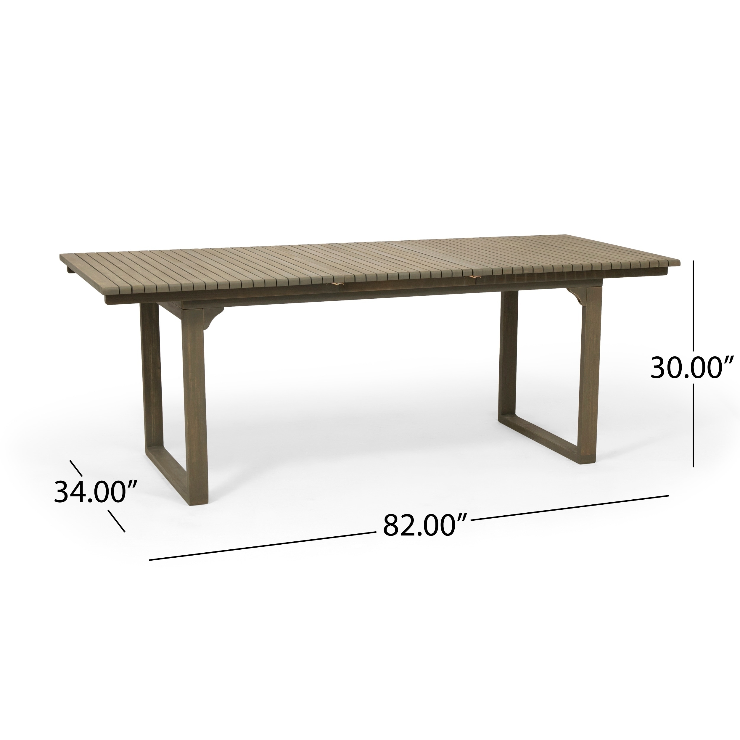 Merdian Acacia Wood 9-piece Expandable Table Outdoor Dining Set by Christopher Knight Home