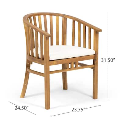 Alondra Outdoor 6 Seater Acacia Wood Dining Set by Christopher Knight Home