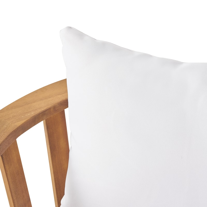 Barton Outdoor Acacia Wood Chair and Table Set by Christopher Knight Home