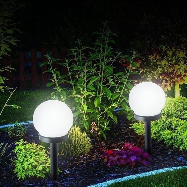 1PCS 2V LED Solar Power Outdoor Garden Path Yard Ball Light Lamp Lawn Road Patio 