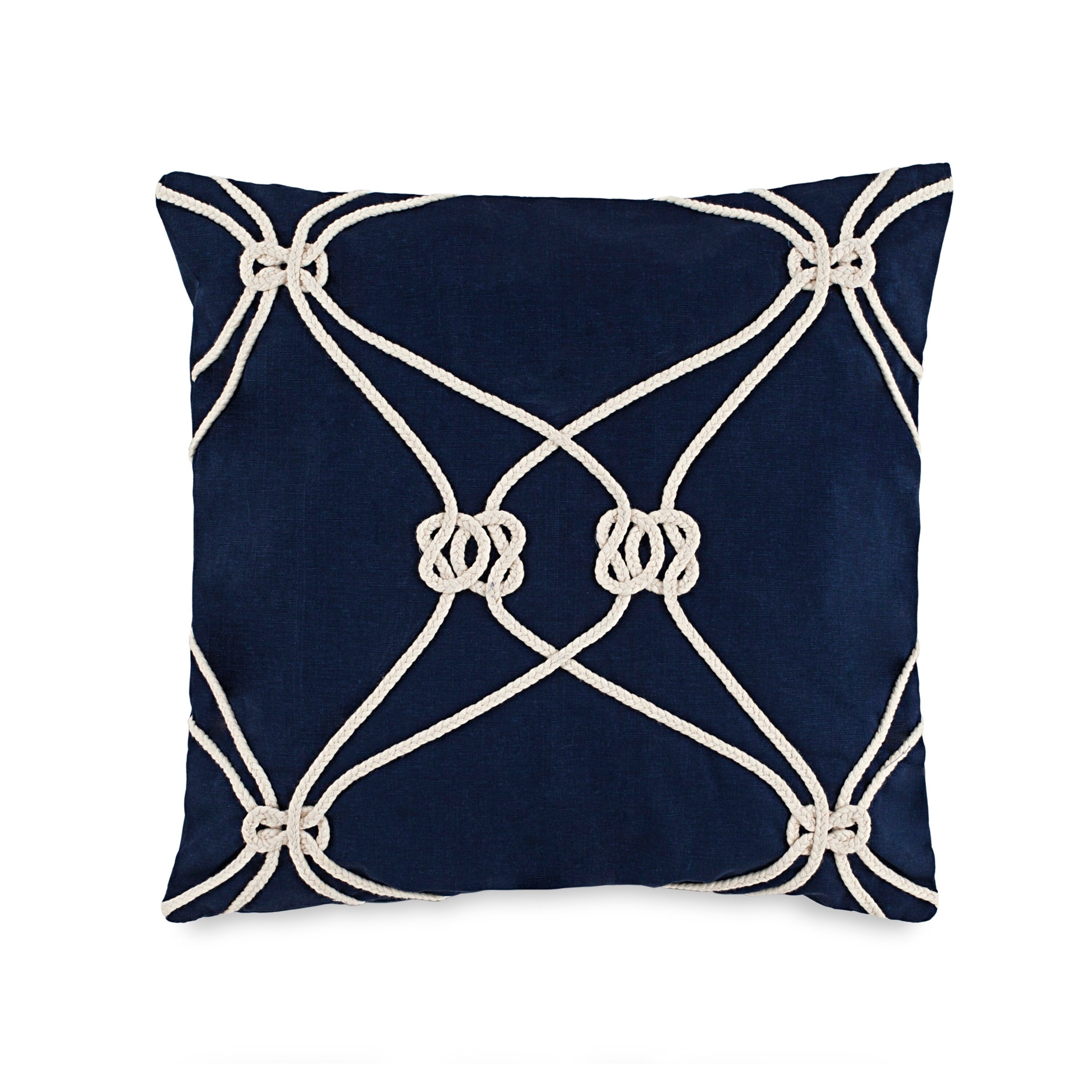 Shop Southern Tide Royal Pine 18 Square Rope Knot Embroidered