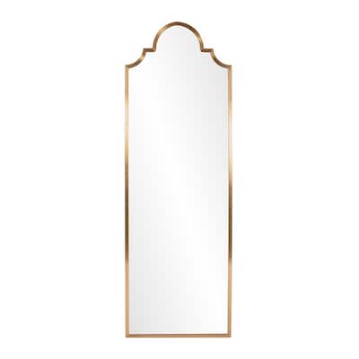Allan Andrews Brushed Gold Framed Full Length Mirror - Brushed Gold