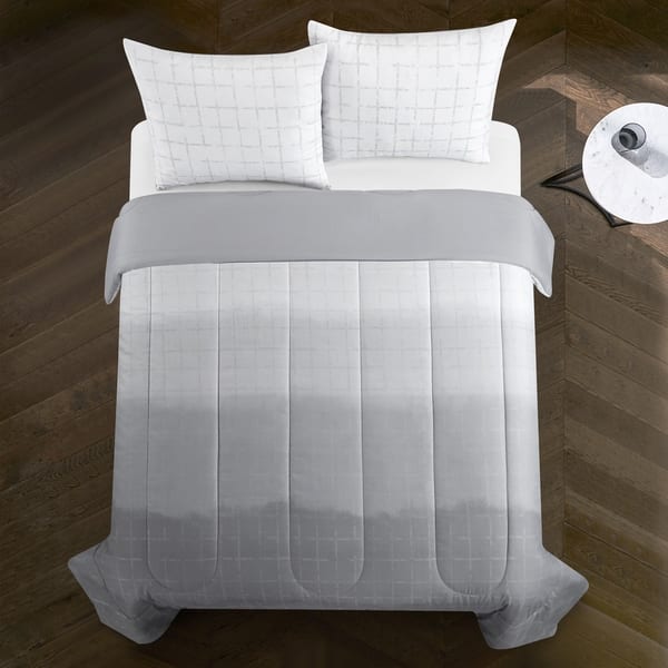 Shop Porch Den Sahnow Metallic Ombre Comforter Set On Sale