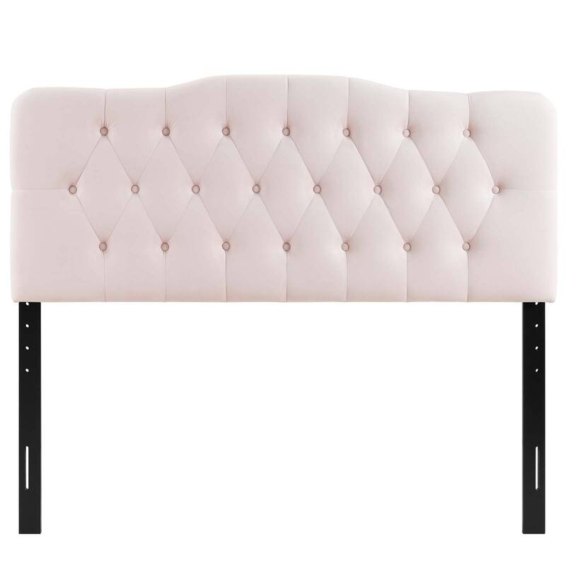 Carson Carrington Labbetorp Twin Diamond Tufted Velvet Headboard