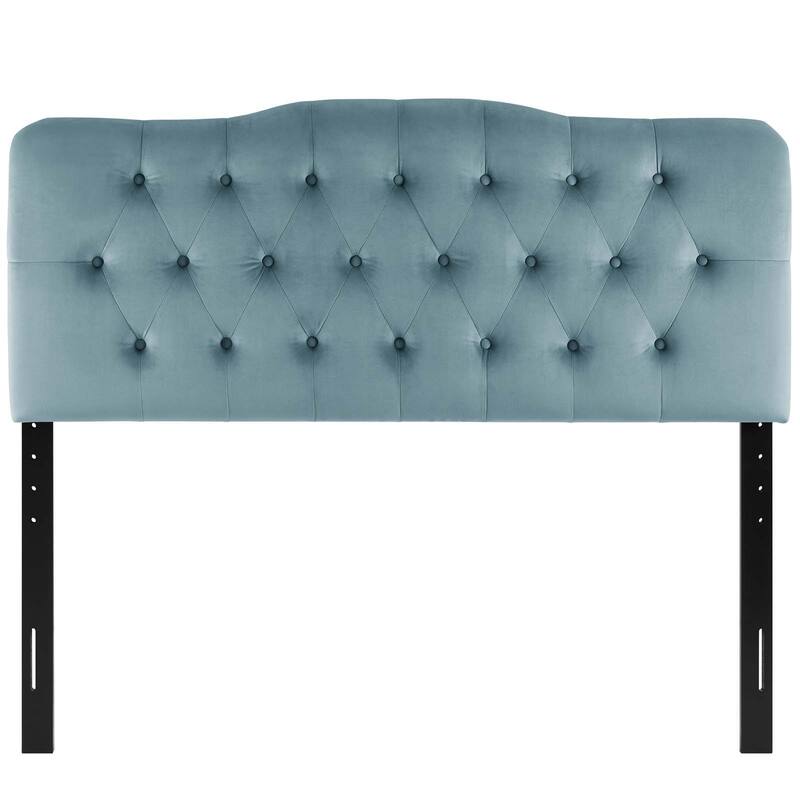 Carson Carrington Labbetorp Twin Diamond Tufted Velvet Headboard
