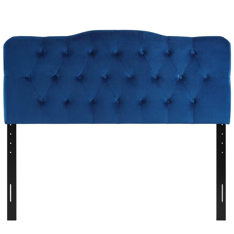 Carson Carrington Labbetorp Twin Diamond Tufted Velvet Headboard