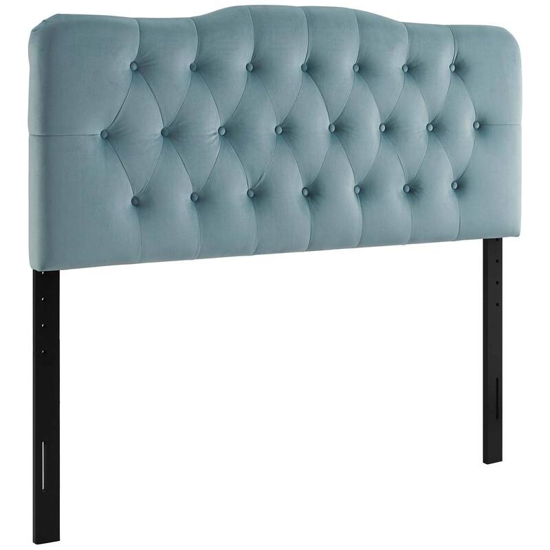 Carson Carrington Labbetorp Twin Diamond Tufted Velvet Headboard