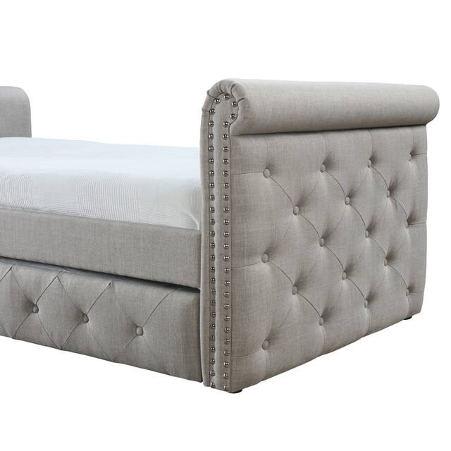 Chester Tufted Twin Daybed with Trundle