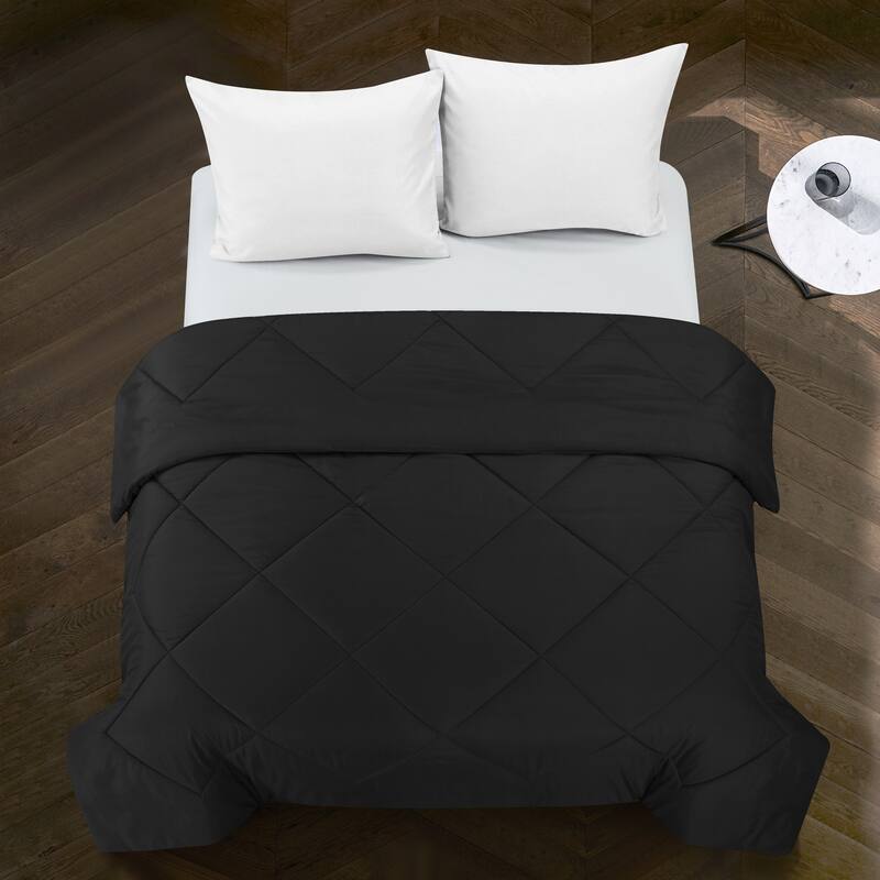 Porch & Den Rider Solid Color Reversible Microfiber Comforter