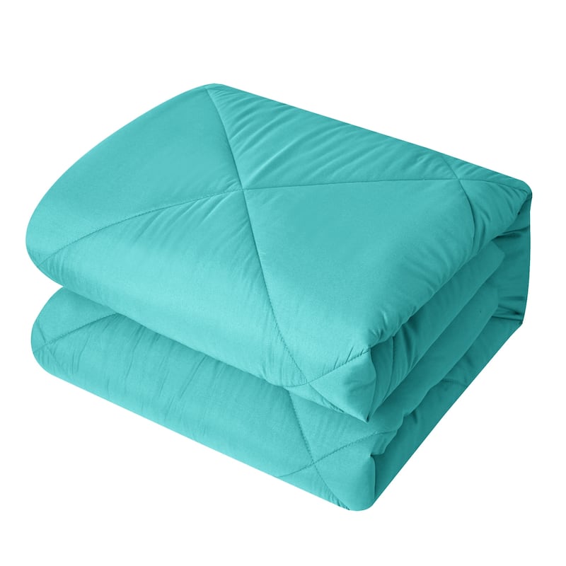 Porch & Den Rider Solid Color Reversible Microfiber Comforter