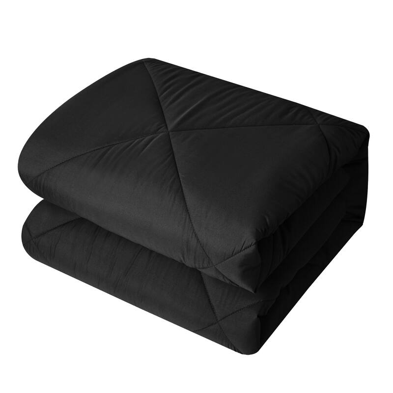 Porch & Den Rider Solid Color Reversible Microfiber Comforter