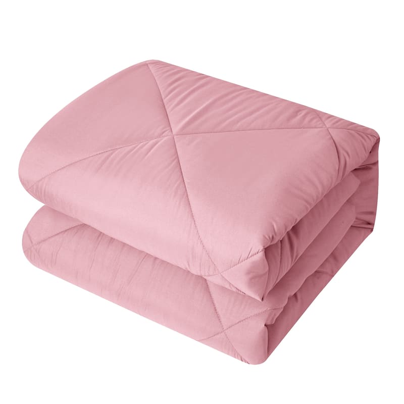 Porch & Den Rider Solid Color Reversible Microfiber Comforter