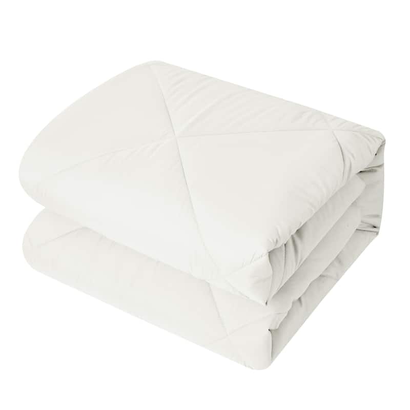 Porch & Den Rider Solid Color Reversible Microfiber Comforter